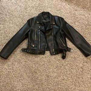 Zara faux leather jacket